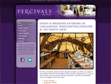Tablet Screenshot of percivalscaterers.co.uk